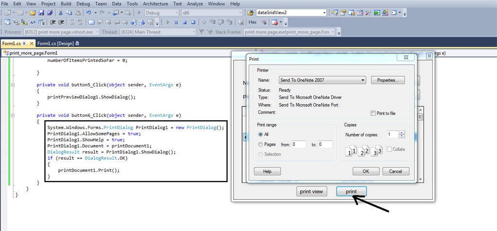 How To Print Grid View C# More Pages - Basic CURD Application MS Access Database
